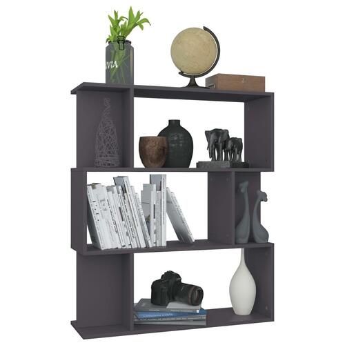 Bogskab/rumdeler 80 x 24 x 96 cm spånplade grå