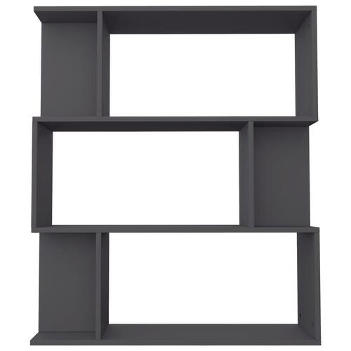 Bogskab/rumdeler 80 x 24 x 96 cm spånplade grå
