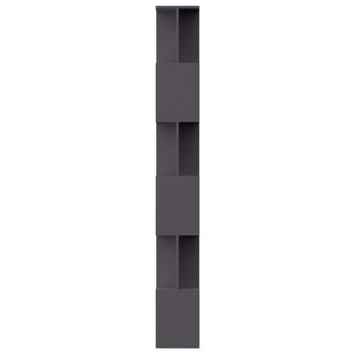 Bogskab/rumdeler 80 x 24 x 192 cm spånplade grå