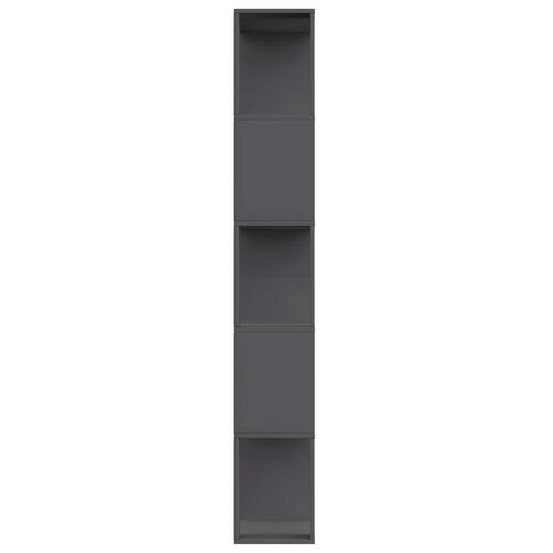 Bogskab/rumdeler 80 x 24 x 159 cm spånplade grå
