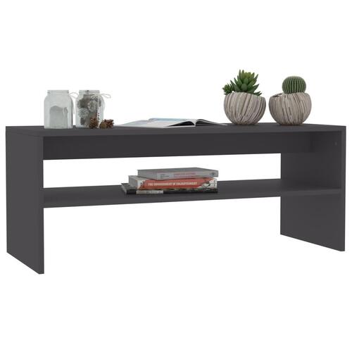 Sofabord 100 x 40 x 40 cm spånplade grå