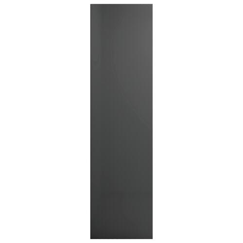 Bogskab/tv-skab 36 x 30 x 114 cm spånplade grå højglans