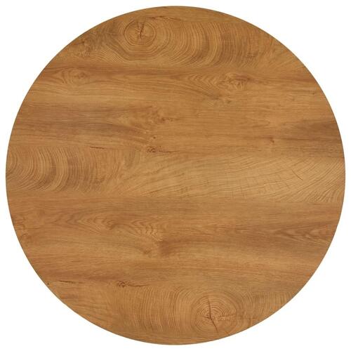 Spisebord 90 x 73,5 cm MDF egetræsfarve og sort