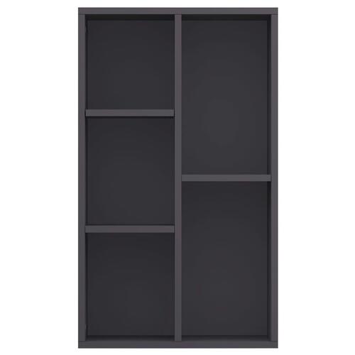 Bogskab/skænk 45 x 25 x 80 cm spånplade grå