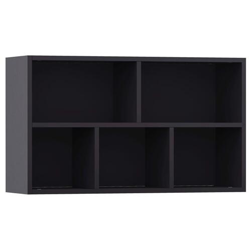 Bogskab/skænk 45 x 25 x 80 cm spånplade grå