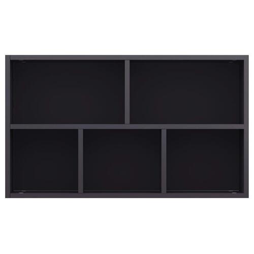 Bogskab/skænk 45 x 25 x 80 cm spånplade grå