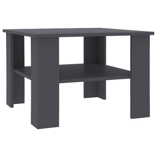 Sofabord 60 x 60 x 42 cm spånplade grå