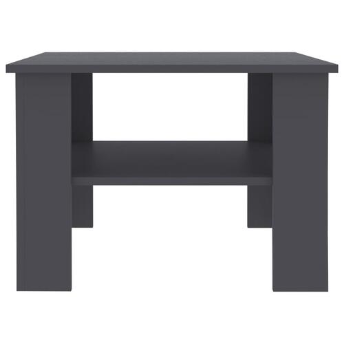 Sofabord 60 x 60 x 42 cm spånplade grå