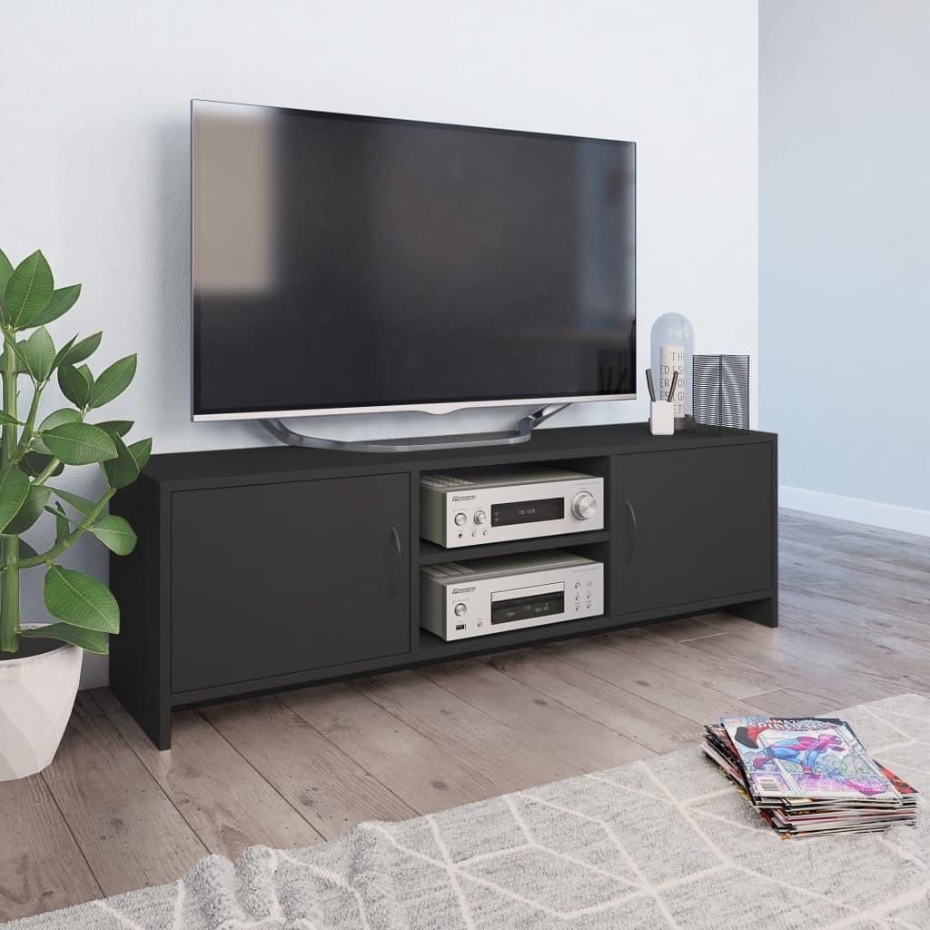Tv-bord 120x30x37,5 cm konstrueret træ grå