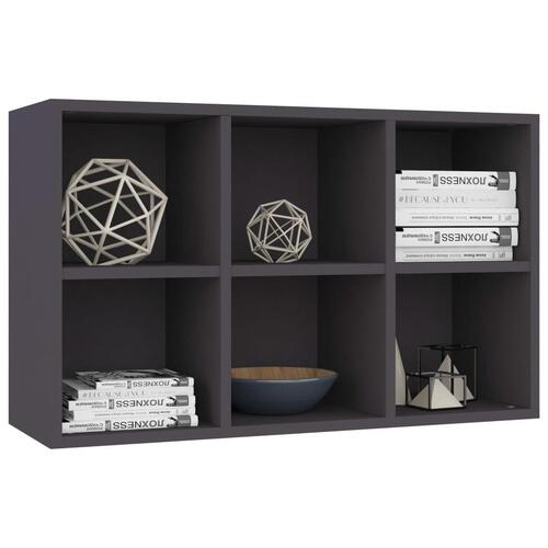 Bogskab/skænk 66x30x97,8 cm spånplade grå