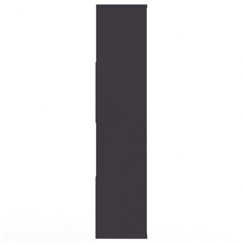 Rumdeler/bogskab 110 x 24 x 110 cm spånplade grå