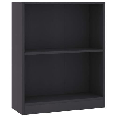 Bogreol 60 x 24 x 74,5 cm spånplade grå