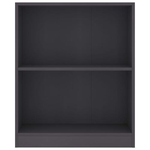 Bogreol 60 x 24 x 74,5 cm spånplade grå