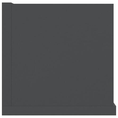 CD-hylde 100 x 18 x 18 cm spånplade grå