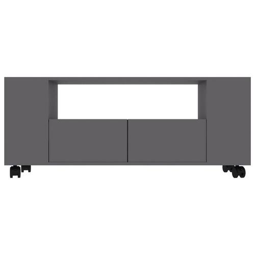 Tv-skab 120x35x43 cm spånplade grå