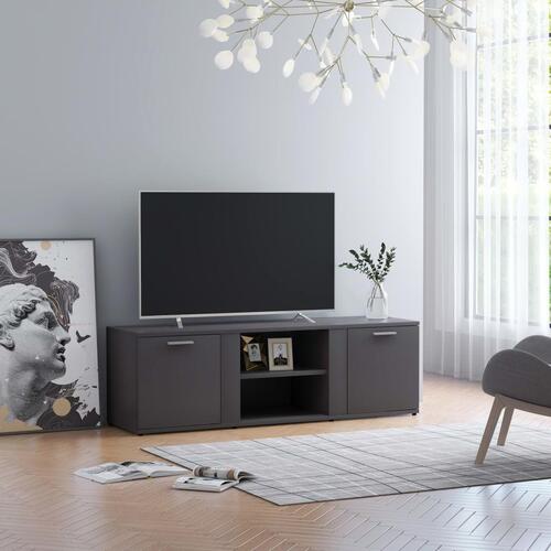 Tv-skab 120x34x37 cm spånplade grå