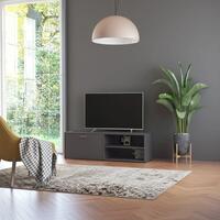Tv-skab 120x34x37 cm spånplade grå