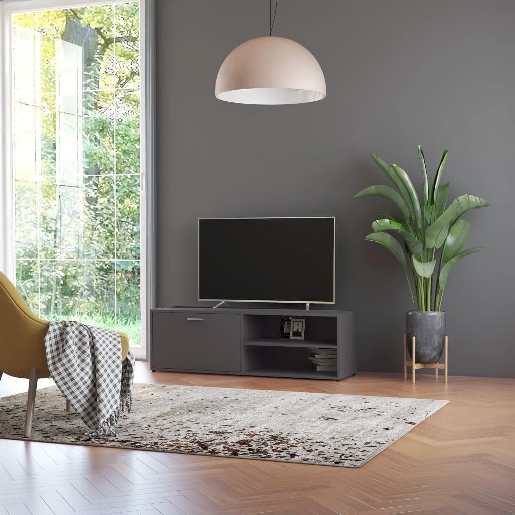 Tv-bord 120x34x37 cm konstrueret træ grå