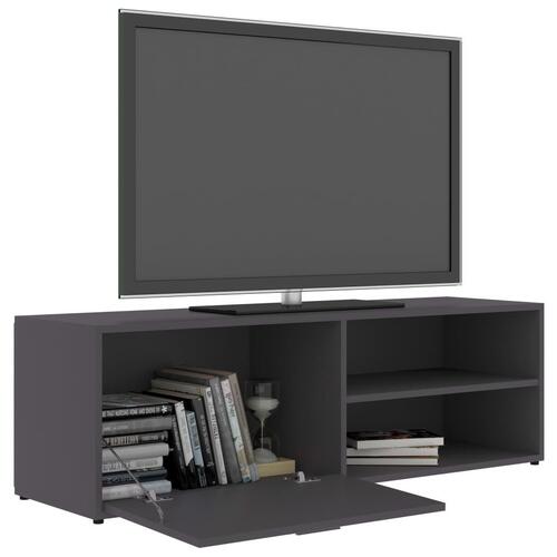 Tv-skab 120x34x37 cm spånplade grå