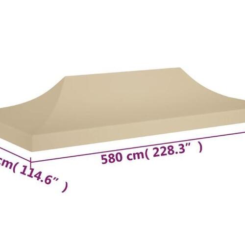 Tag til festtelt 6x3 m 270 g/m² beige