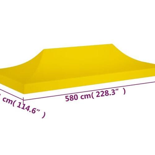 Tag til festtelt 6x3 m 270 g/m² gul