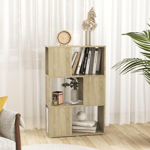 Bogreol/rumdeler 60x24x94 cm spånplade sonoma-eg