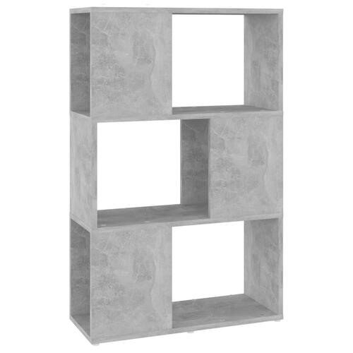 Bogreol/rumdeler 60x24x94 cm spånplade betongrå