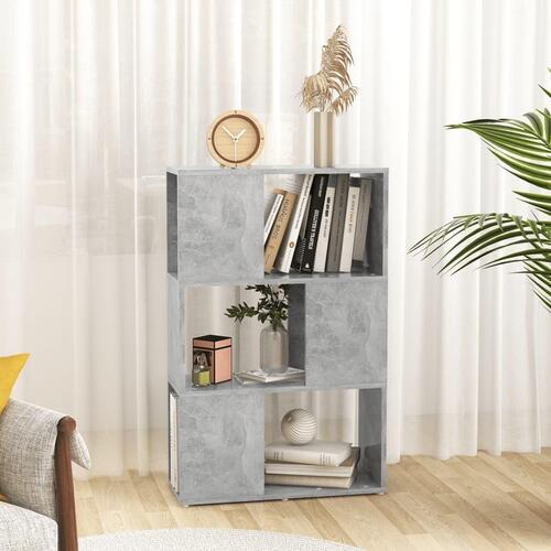 Bogreol/rumdeler 60x24x94 cm spånplade betongrå