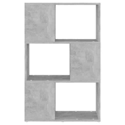 Bogreol/rumdeler 60x24x94 cm spånplade betongrå