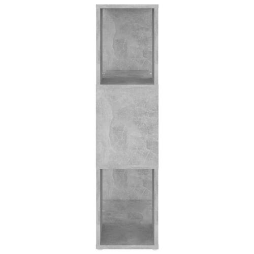 Bogreol/rumdeler 60x24x94 cm spånplade betongrå