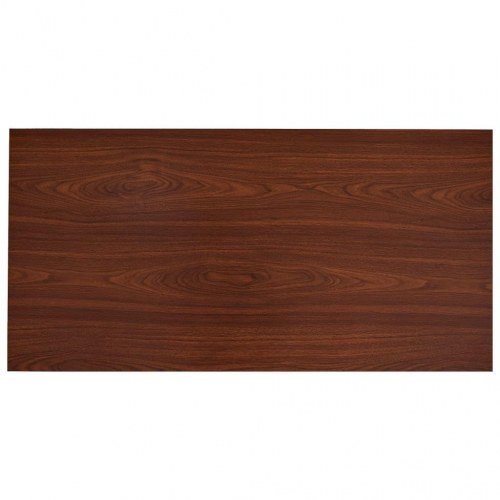Spisebord 120 × 60 × 74 cm - MDF i brun med stålben