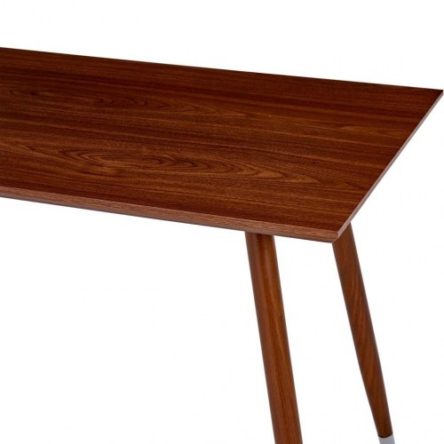 Spisebord 120 × 60 × 74 cm - MDF i brun med stålben