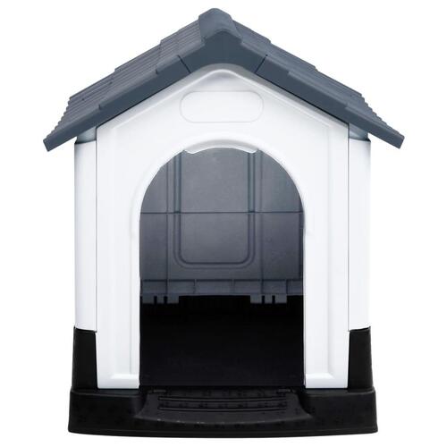 Hundehus 57x68x66 cm polypropylen grå