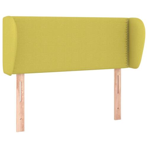 Sengegavl med kanter 83x23x78/88 cm stof grøn