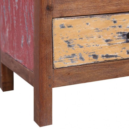 Tv-skab 102x35x50 cm massivt genbrugstræ