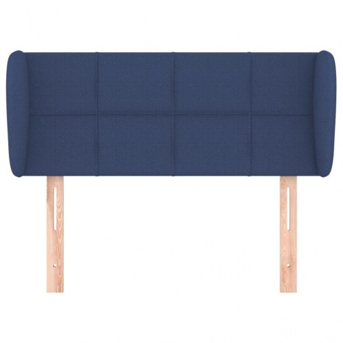 Sengegavl med kanter 103 x 23 x 78/88 cm - blå