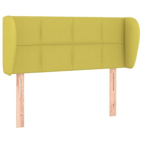 Sengegavl med kanter 103x23x78/88 cm stof grøn
