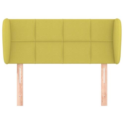 Sengegavl med kanter 103x23x78/88 cm stof grøn