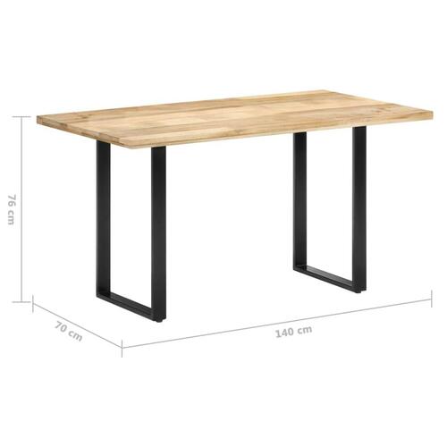 Spisebord 140x70x76 cm massivt mangotræ