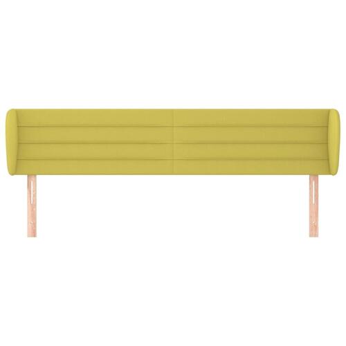 Sengegavl med kanter 203x23x78/88 cm stof grøn