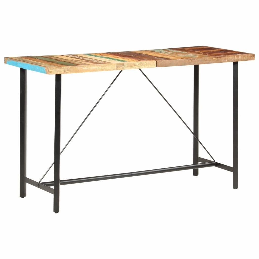 Barbord 180x70x107 cm massivt genbrugstræ