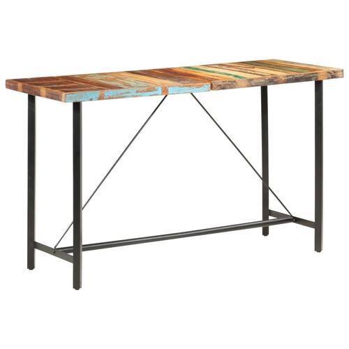 Barbord 180x70x107 cm massivt genbrugstræ
