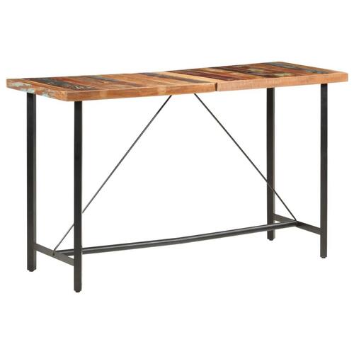 Barbord 180x70x107 cm massivt genbrugstræ