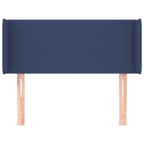 Sengegavl med kanter 93 x 16 x 78/88 cm - blå