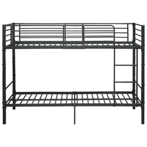 Køjeseng 90x200 cm metal sort