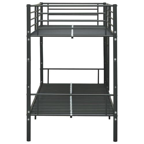 Køjeseng 90x200 cm metal sort