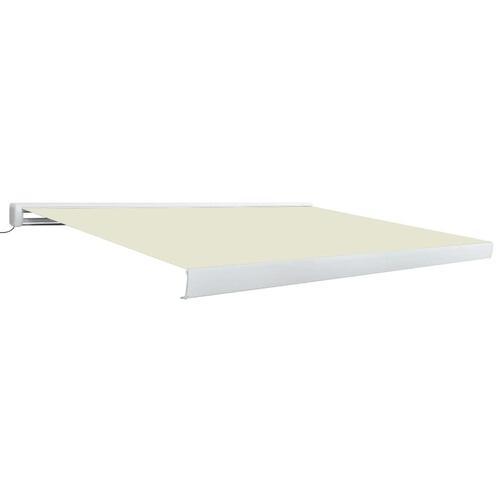 Kassettemarkise m. motor 450x300 cm cremefarvet