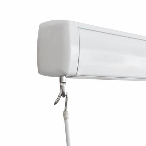 Manuel kassettemarkise 350x250 cm blå og hvid