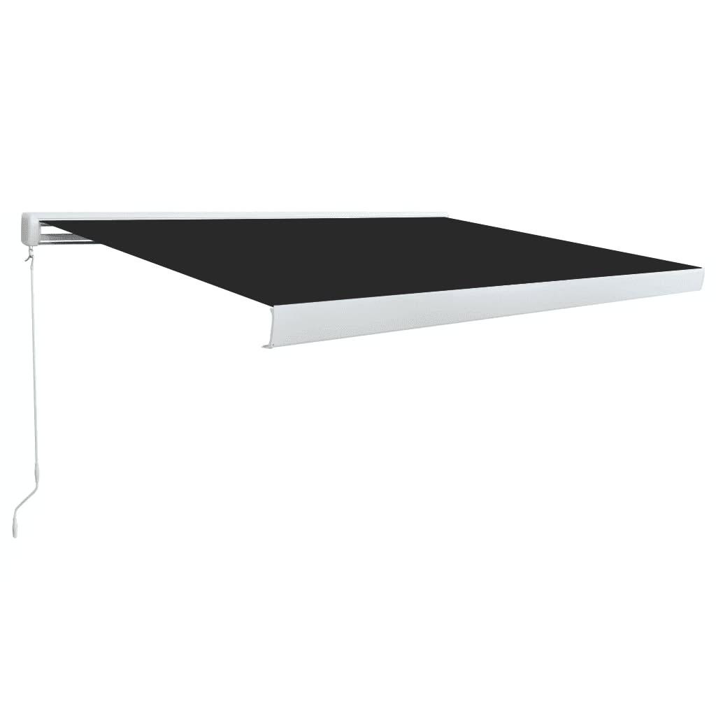 Manuel kassettemarkise 450x300 cm antracitgrå