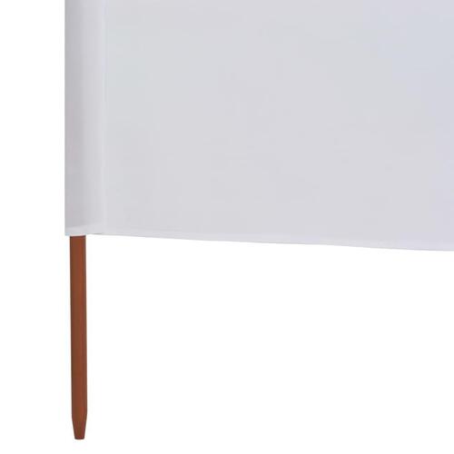3-panels læsejl 400x80 cm stof sandhvid